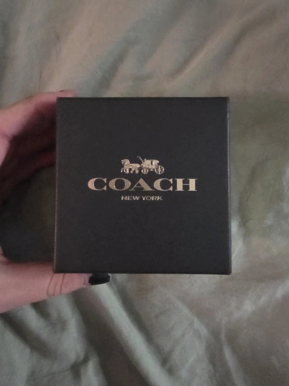 Coach Black and Gold Watch Box